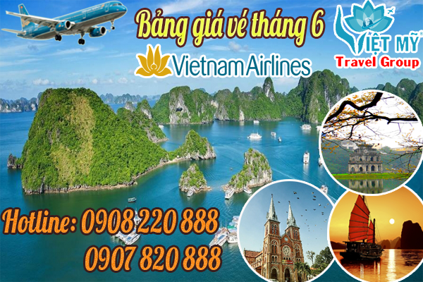giá vé Vietnam Airlines tháng 6