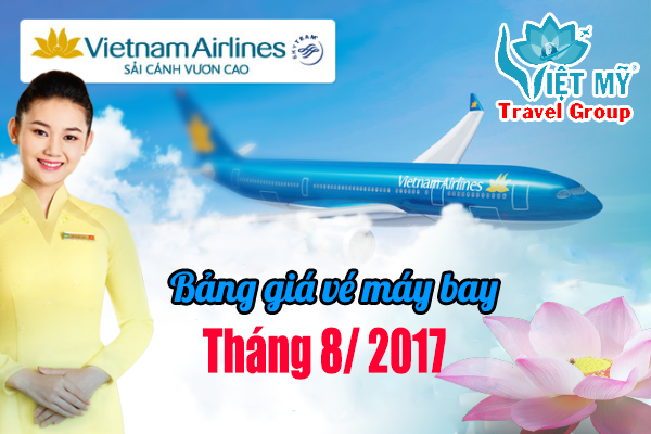 giá vé Vietnam Airlines tháng 8