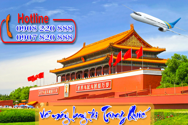 vé máy bay đi trung quốc Việt Mỹ