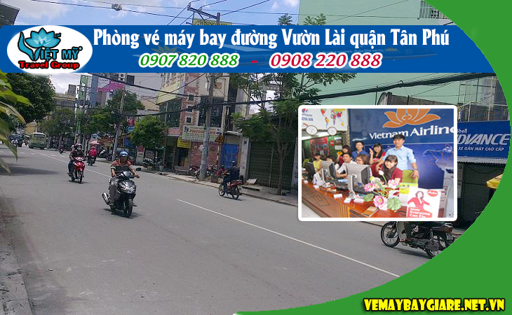 vé máy bay đường Vườn Lài quận Tân Phú