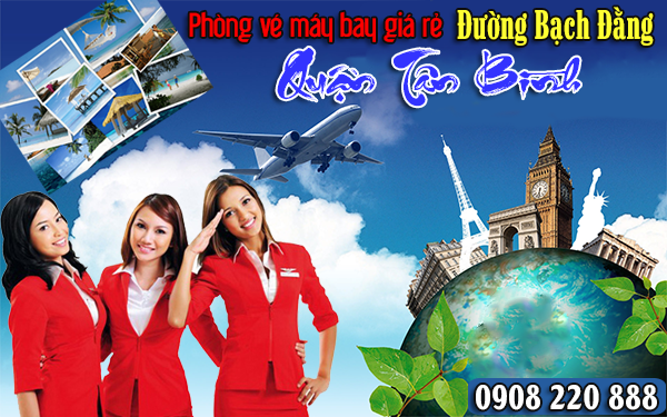 Phòng vé máy bay đường Bạch Đằng quận Tân Bình