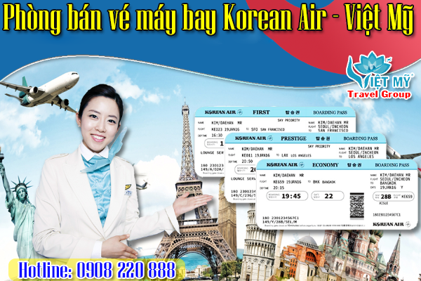 vé máy bay Korean Air