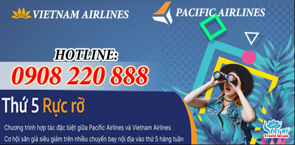 Vietnam Airlines và Jetstar khuyến mãi thứ 5 rực rỡ