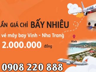 Jetstar tung Combo 3 vé đi Vinh – Nha Trang chỉ từ 2.000.000 VNĐ