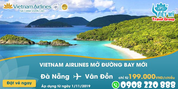 Khuyến mãi đường bay mới Đà Nẵng - Vân đồn chỉ 199K