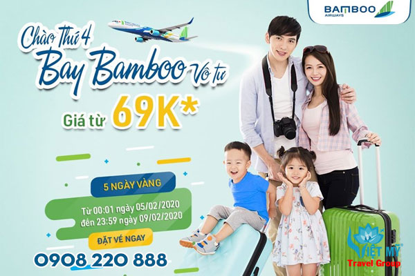 Khuyến mãi 5 ngày Vàng từ Bamboo Airways