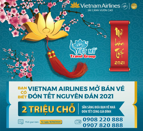 Mở bán vé máy bay tết 2021 của Vietnam Airlines