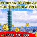 Vé máy bay Tết Vietjet Air từ Cao Hùng (KHH) về Việt Nam