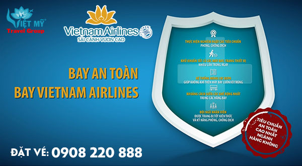 Bay an toàn trên chuyến bay Vietnam Airlines