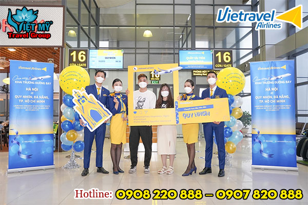 Chuyến bay đầu tiên đến Quy Nhơn của Vietravel Airlines