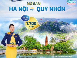 Vietravel Airlines ưu đãi vé bay Hà Nội – Quy Nhơn chỉ từ 7.700 đồng