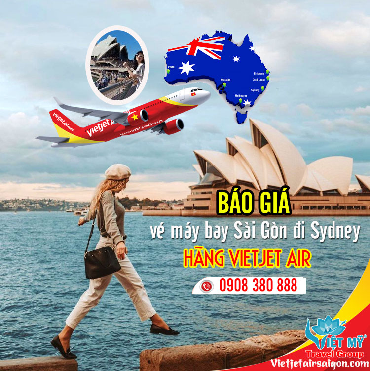 Giá vé bay của hãng hàng không Vietjet Air bay Sài Gòn đi Sydney