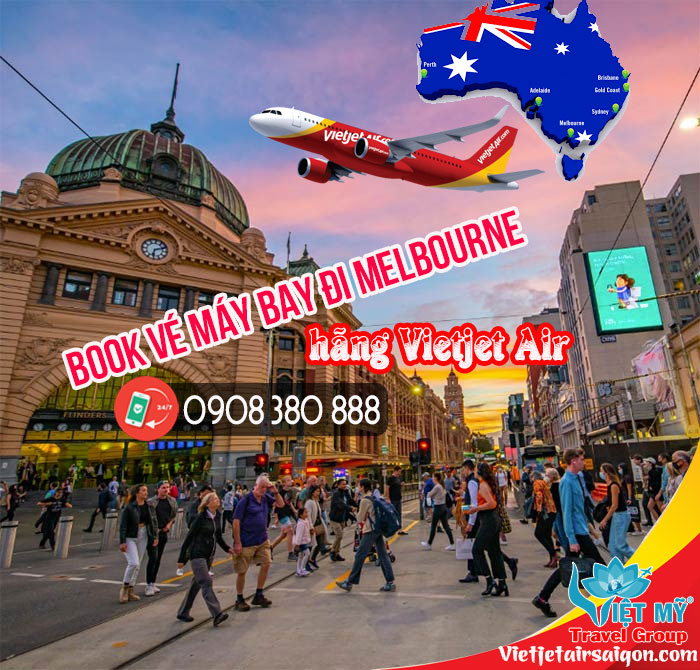 Bay cùng Vietjet đến Melbourne book vé bay tại Việt Mỹ