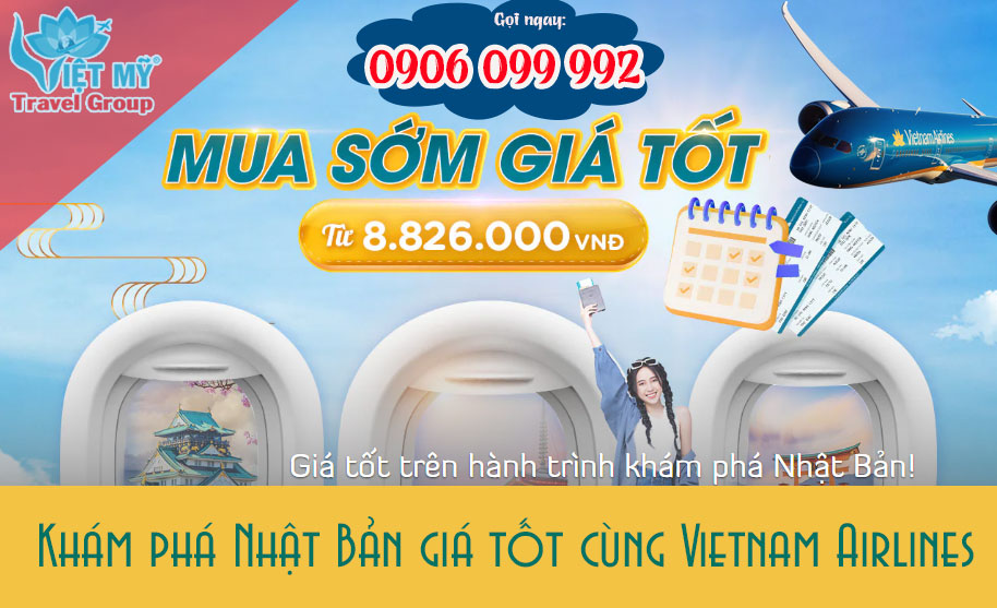 Cùng Vietnam Airlines khám phá Nhật Bản với giá vé vô cùng rẻ