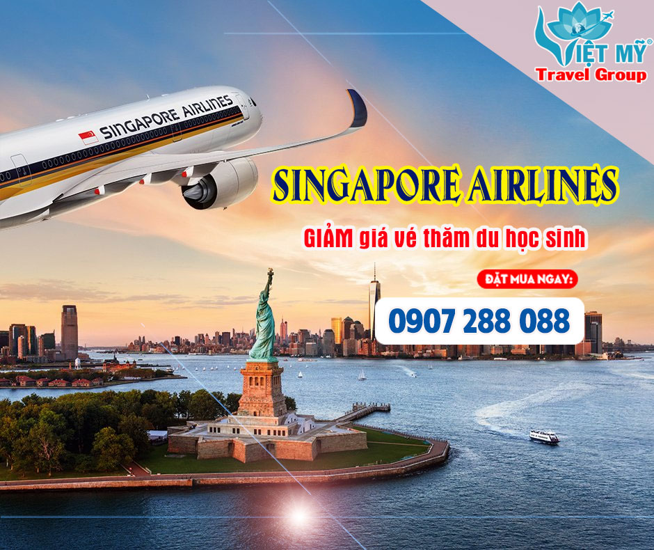 GIẢM giá vé thăm du học sinh từ hãng Singapore Airlines