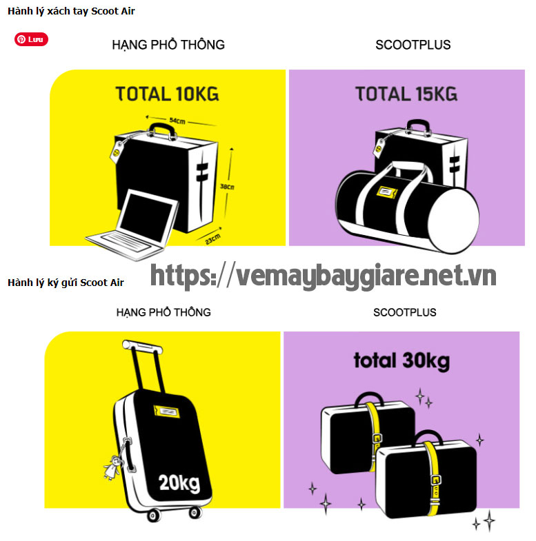 Đi Singapore cùng Scoot và tham khảo quy định của hãng