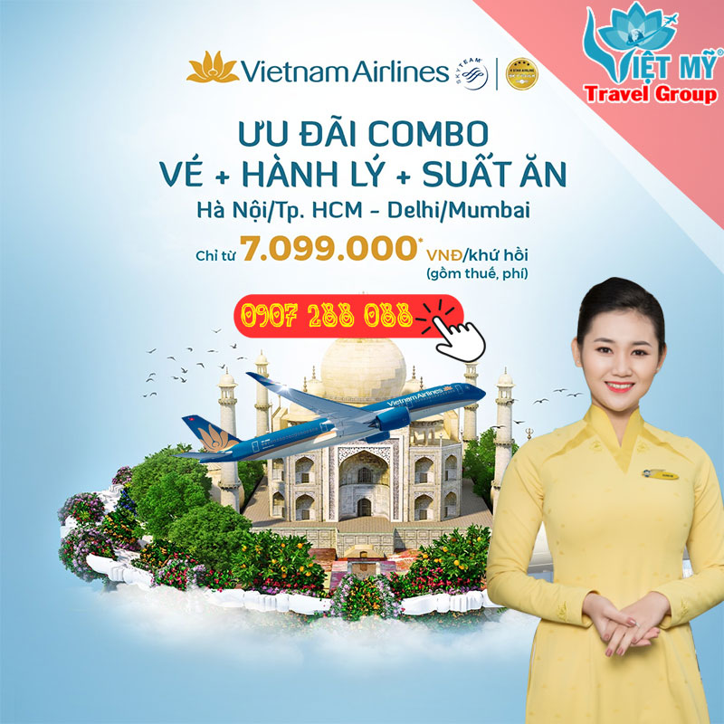 Du Xuân nước Ấn chọn ngay Vietnam Airlines!