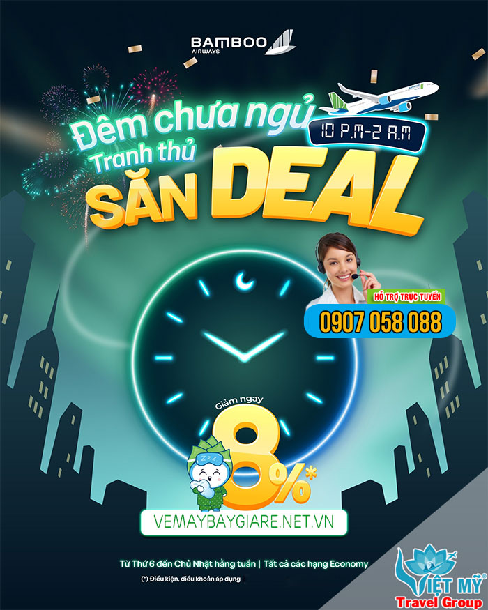 Săn Deal đêm cùng Bamboo - GIẢM đến 8% giá vé