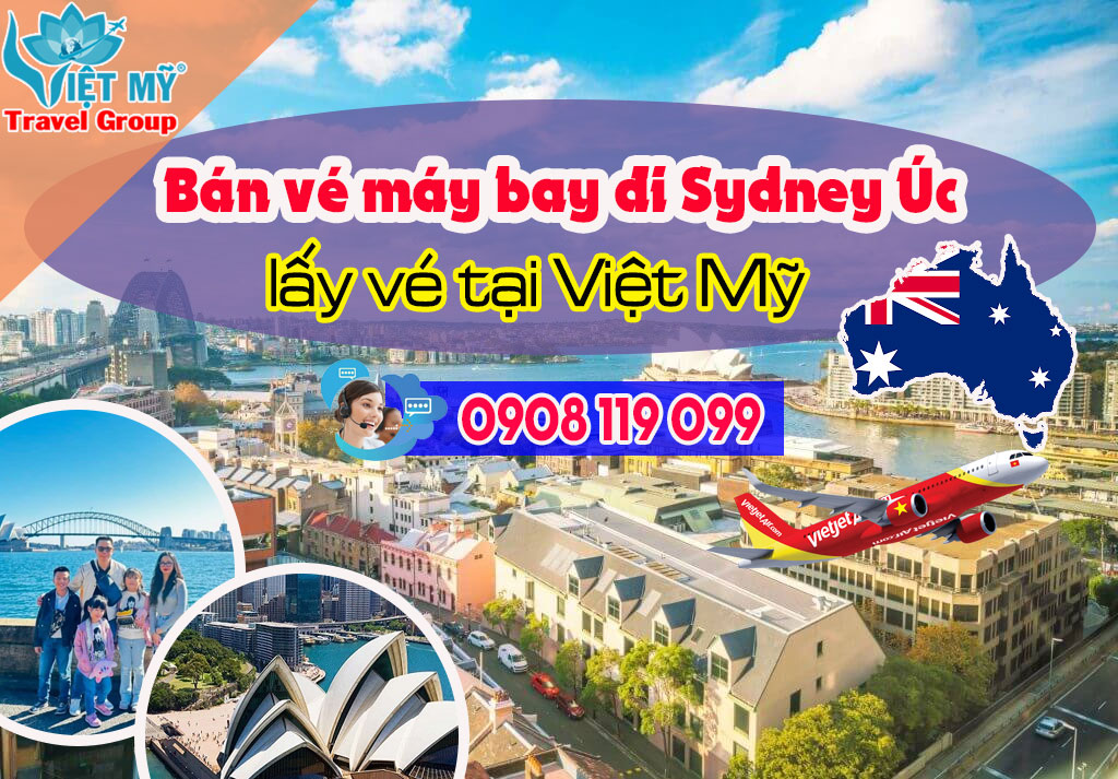 Bán vé máy bay đi Sydney Úc lấy vé tại Việt Mỹ