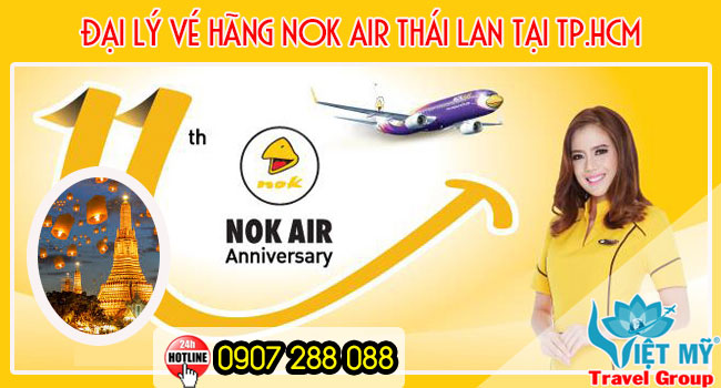 Đại lý vé máy bay hãng Nok Air Thailand tại Tp.Hồ Chí Minh