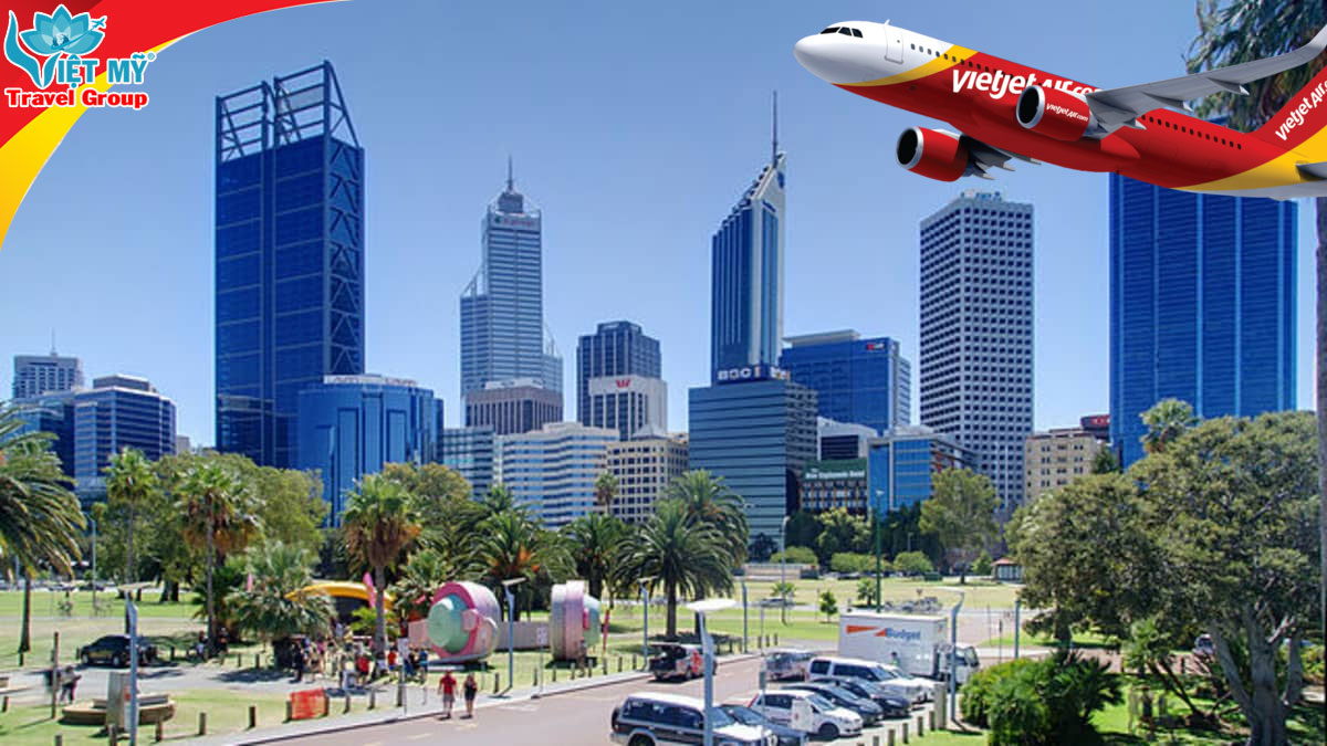 Mua vé máy bay đi Perth Úc hãng Vietjet ở đâu?