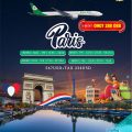 GIẢM giá vé máy bay Sài Gòn - Paris hãng Eva Air