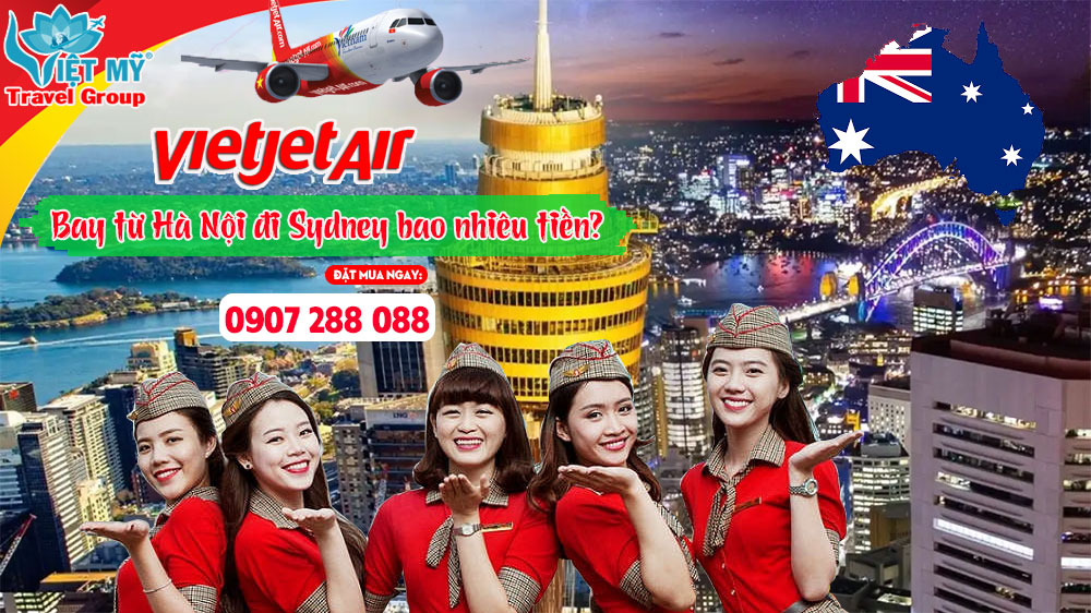 Vietjet Air bay từ Hà Nội đi Sydney bao nhiêu tiền?