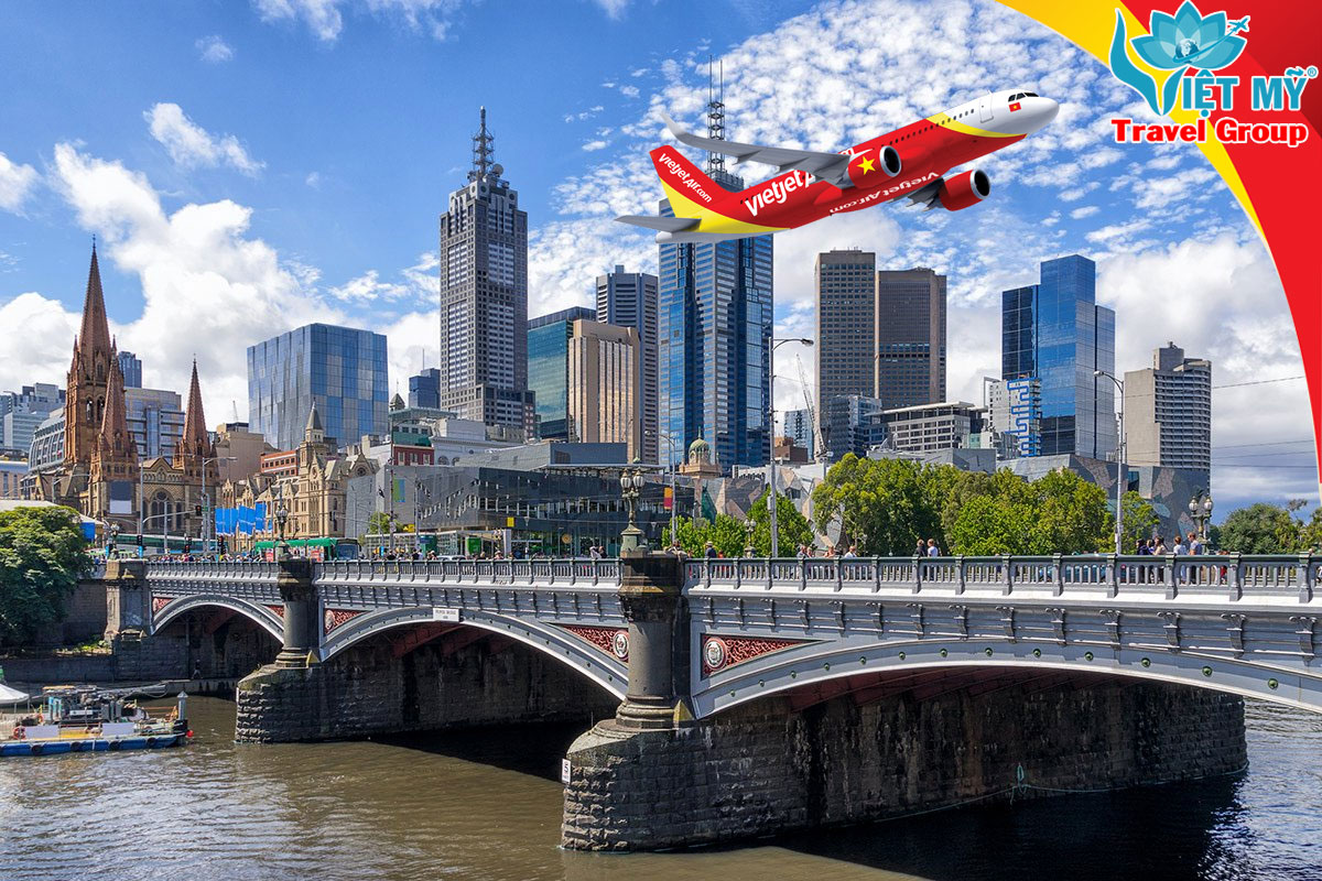 Từ Hà Nội đi Melbourne bay hãng Vietjet Air