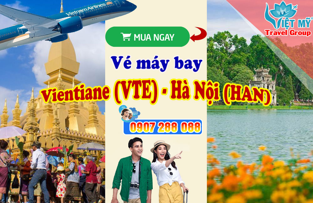 Vé máy bay Vientiane (VTE) - Hà Nội (HAN)