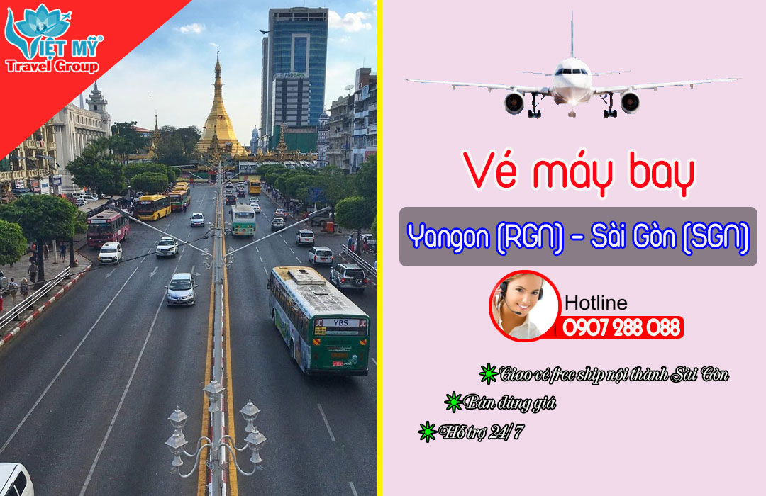 Vé máy bay Yangon (RGN) - Sài Gòn (SGN)