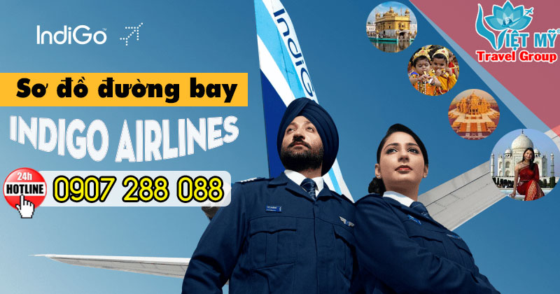 Đặt mua vé máy bay hãng IndiGo Airlines