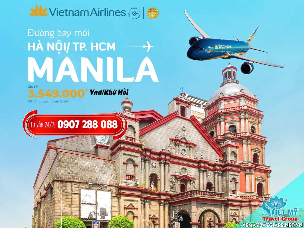 Khai trương đường bay đi Manila từ ngày 17/06/2024