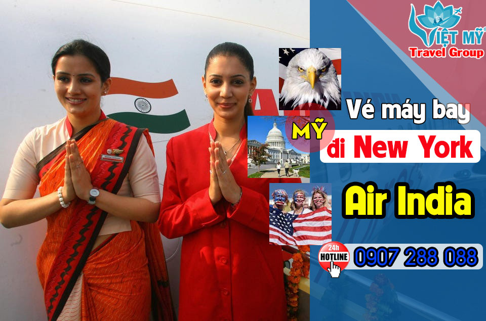 Vé máy bay đi New York hãng Air India