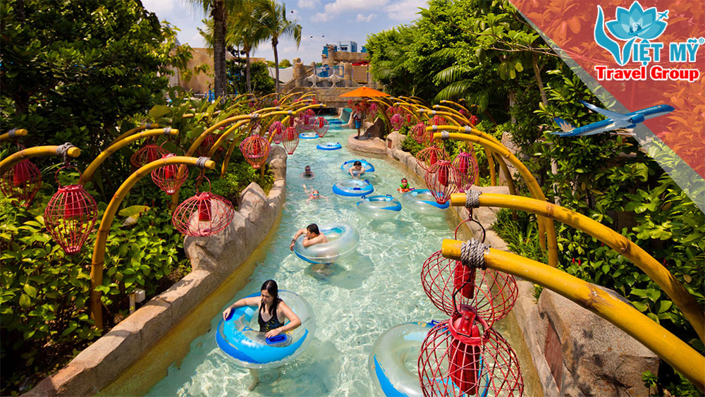 Đặt máy bay đi Công viên nước Adventure Cove Singapore