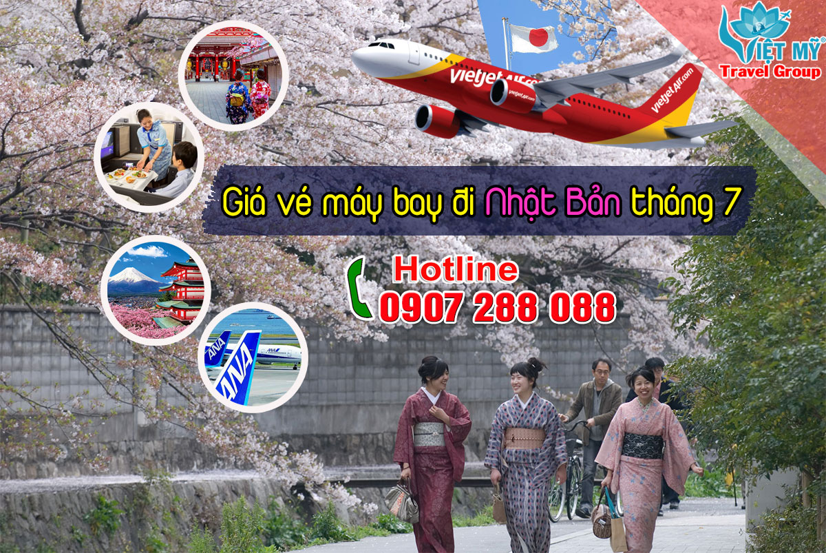 Giá vé máy bay đi Nhật Bản tháng 7