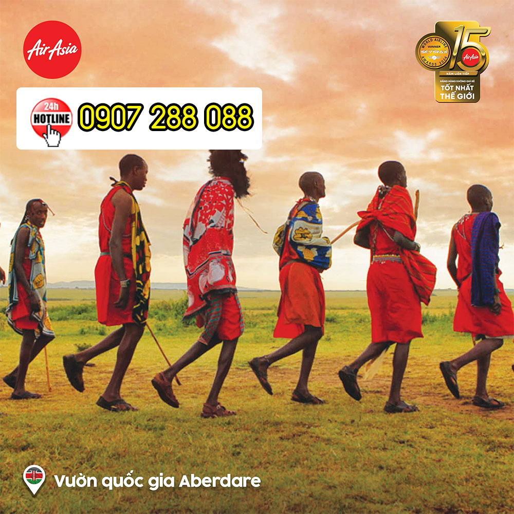 Đặt mua vé máy bay đi Nairobi hãng AirAsia