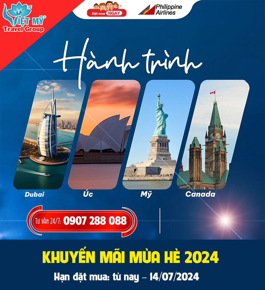 Khuyến mãi MÙA HÈ 2024 hãng Philippine Airlines