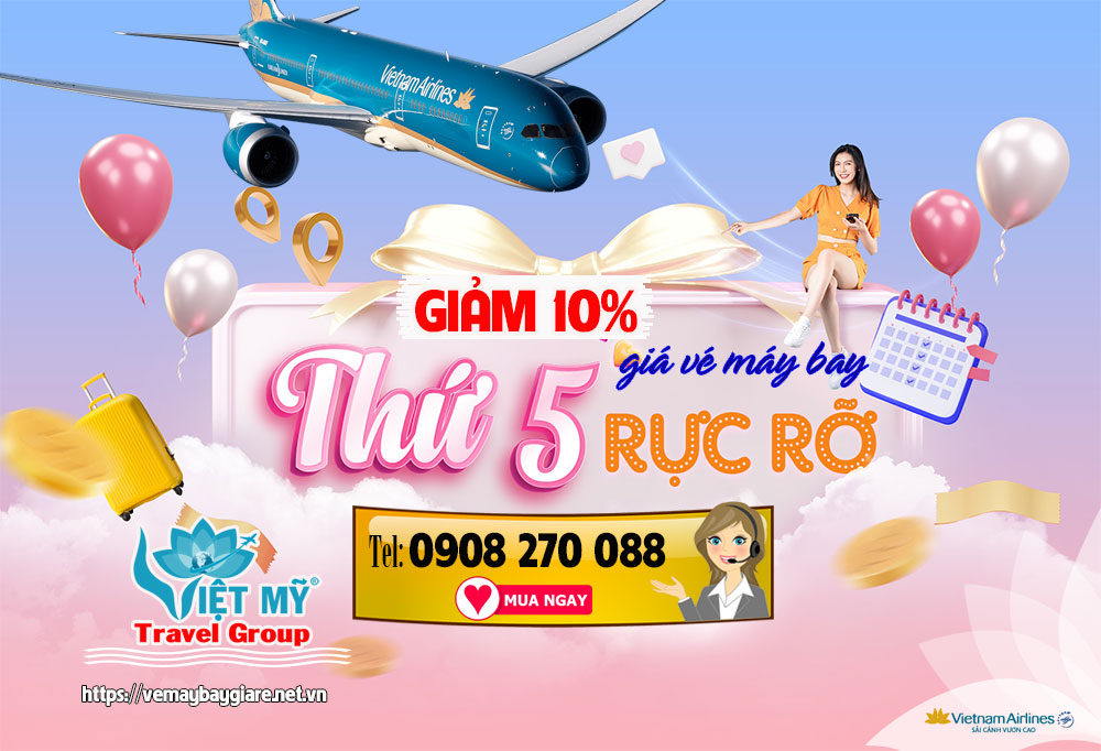 Vietnam Airlines giảm 10% giá vé vào Thứ Năm hàng tuần