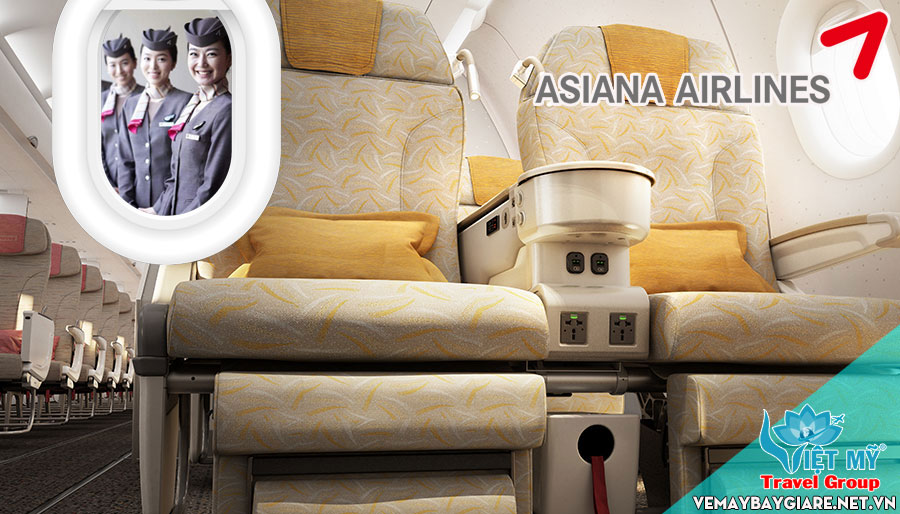 GHẾ HẠNG THƯƠNG GIA CỦA ASIANA AIRLINES CHẶNG HỒ CHÍ MINH - HÀN QUỐC