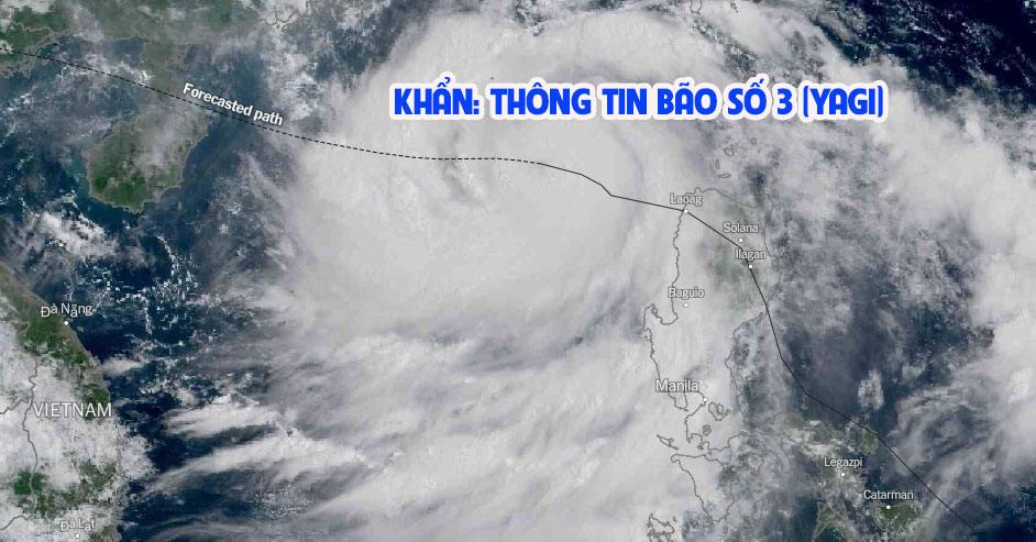 KHẨN: THÔNG TIN BÃO SỐ 3 (YAGI)