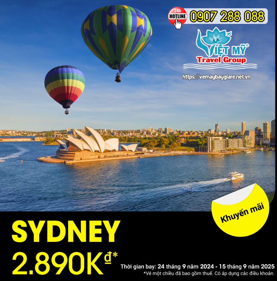Scoot Air khuyến mãi vé bay đi Sydney