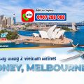 Vé máy bay đi Úc tháng 2 Vietnam Airlines