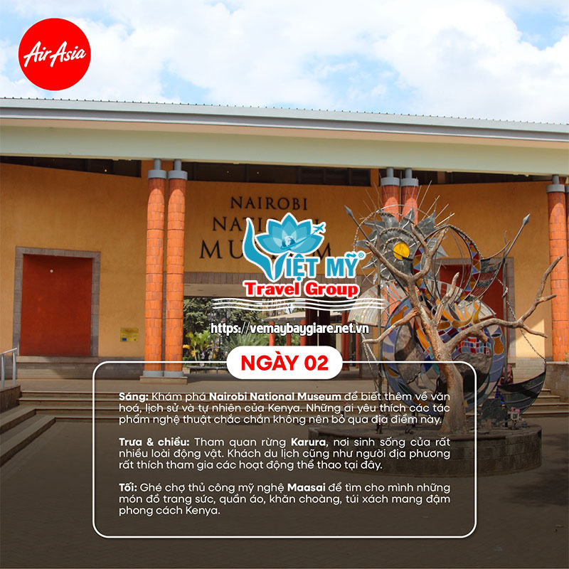 ƯU ĐÃI 20% GIÁ VÉ CHO ĐƯỜNG BAY ĐẾN NAIROBI