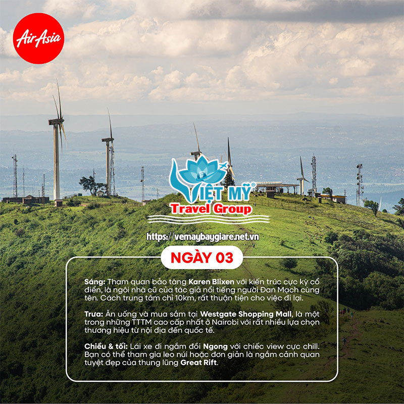 ƯU ĐÃI 20% GIÁ VÉ CHO ĐƯỜNG BAY ĐẾN NAIROBI
