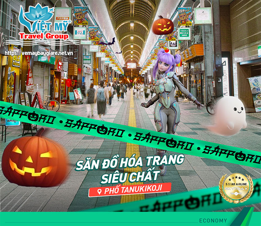 Ú OÀ HALLOWEEN, BAY SAPPORO CHƠI NGAY CHO ĐÃ!