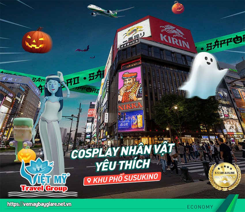 Ú OÀ HALLOWEEN, BAY SAPPORO CHƠI NGAY CHO ĐÃ!