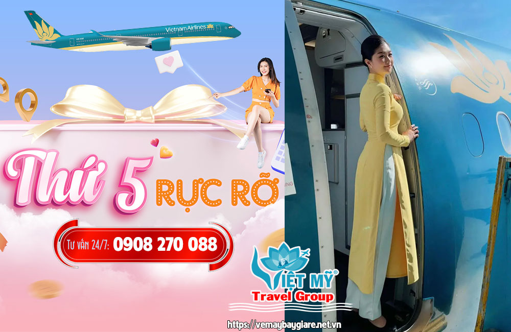 GIẢM ĐẾN 15% vào mỗi thứ 5 hàng tuần từ Vietnam Airlines