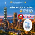 Vé Hà Nội - Đài Bắc khứ hồi chỉ từ 4.999.000 VND