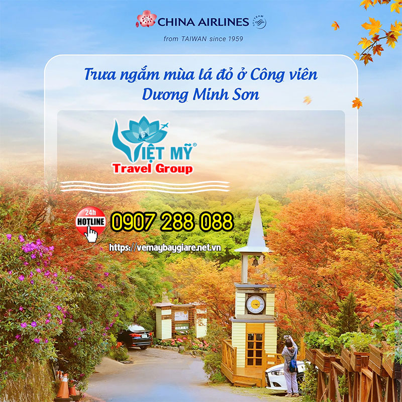China Airlines GIẢM 13% giá vé Đà Nẵng - Taipei