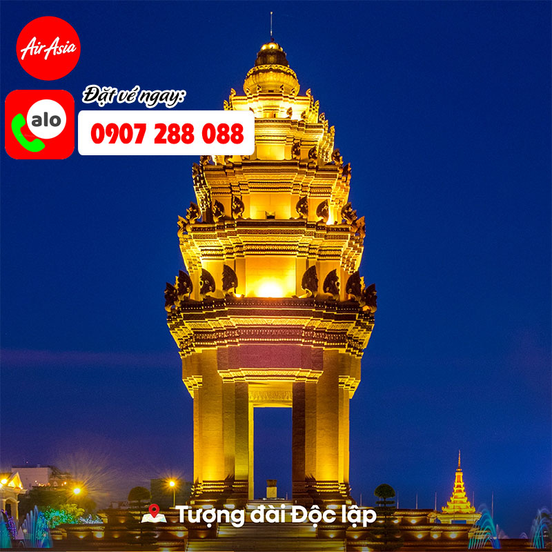 Đặt vé bay thẳng từ Hà Nội, Tp. HCM đi Phnom Penh: giá từ 1.106.000đ/chiều